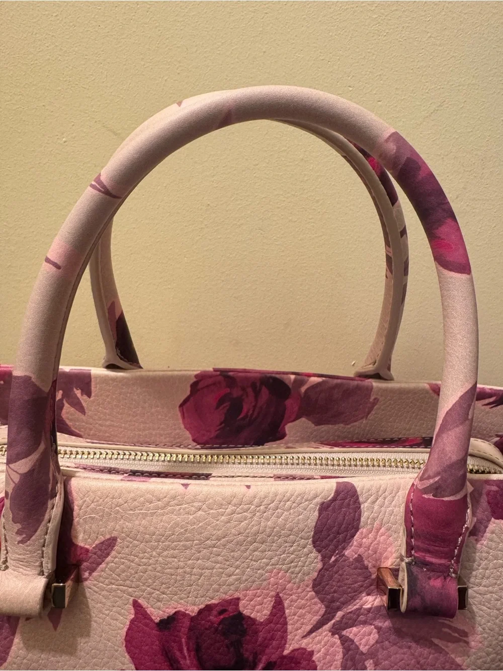 Kate Spade Emerson Place Roses Olivera Satchel Plum Dawn
